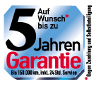 5 Jahre Garantie
